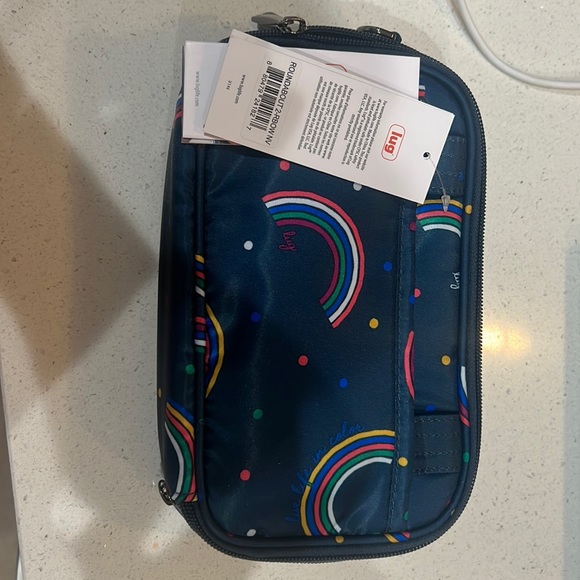 lug Bags Lug Roundabout 2 Convertible Wallet Crossbody Rainbow Navy